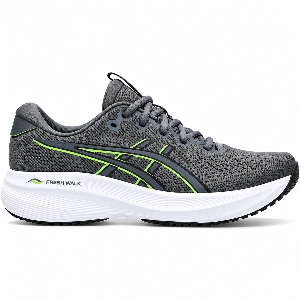 Fresh Walk AeroFlex Gray Green Running Sneakers