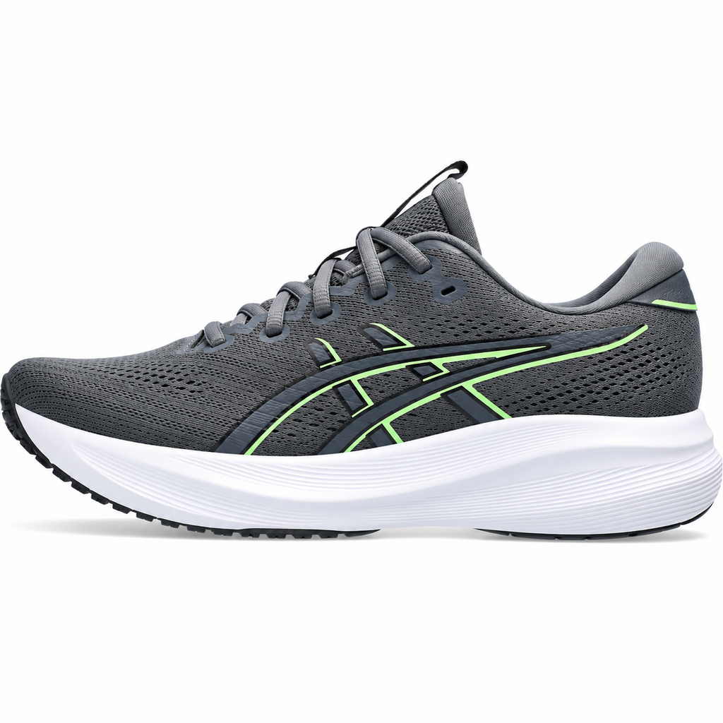 Fresh Walk AeroFlex gray green running sneaker side view