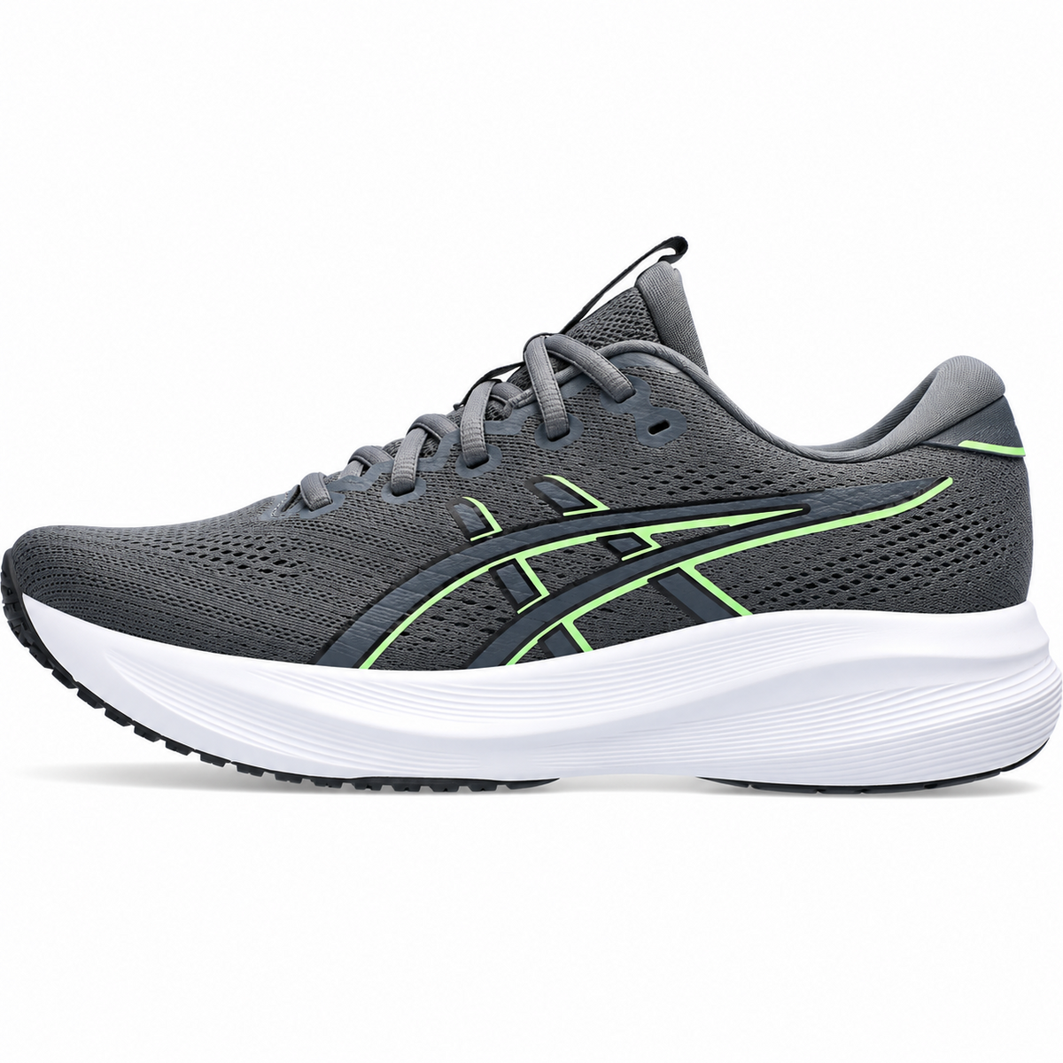 Fresh Walk AeroFlex gray green running sneaker side view