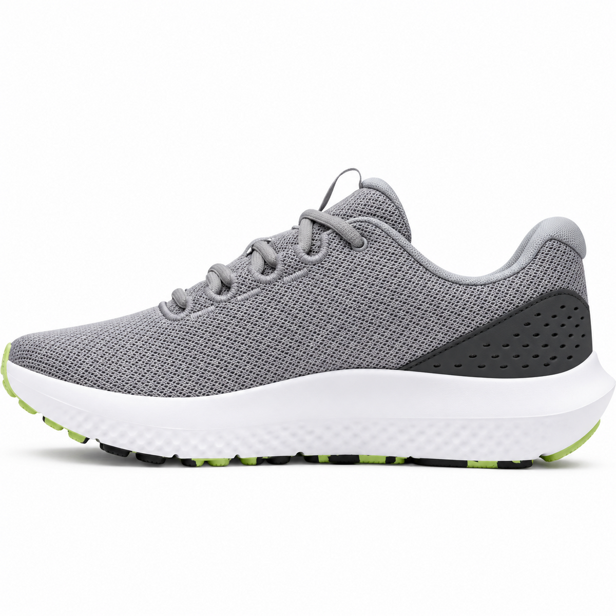Fresh Walk FW-102 grey and lime running sneaker side view